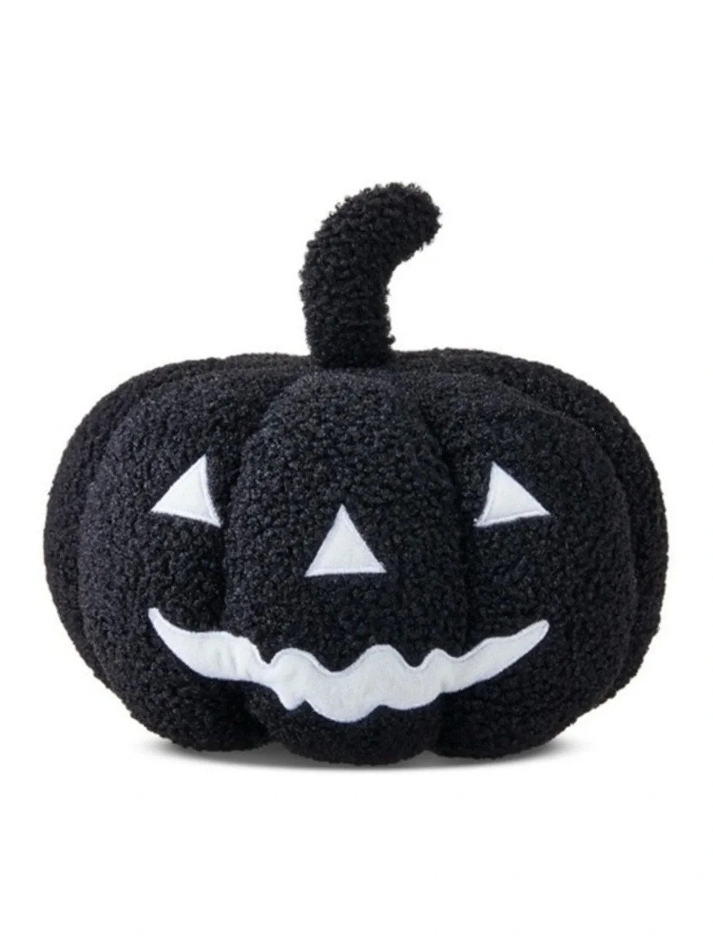 NWT. WAY TO CELEBRATE Black Plush Pumpkin Pillow